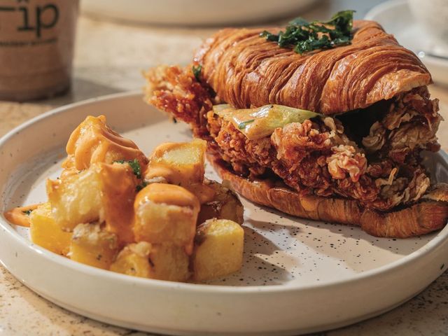 Hot Honey Croissant Sandwich