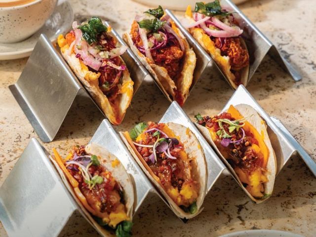 Chilli Maple Chicken And Egg Tacos